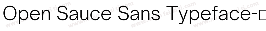 Open Sauce Sans Typeface字体转换